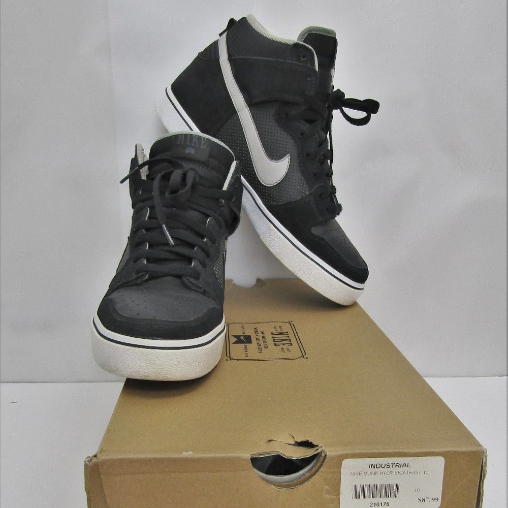 Nike Dunk Hi LR Size 10 Black Grey Anthracite